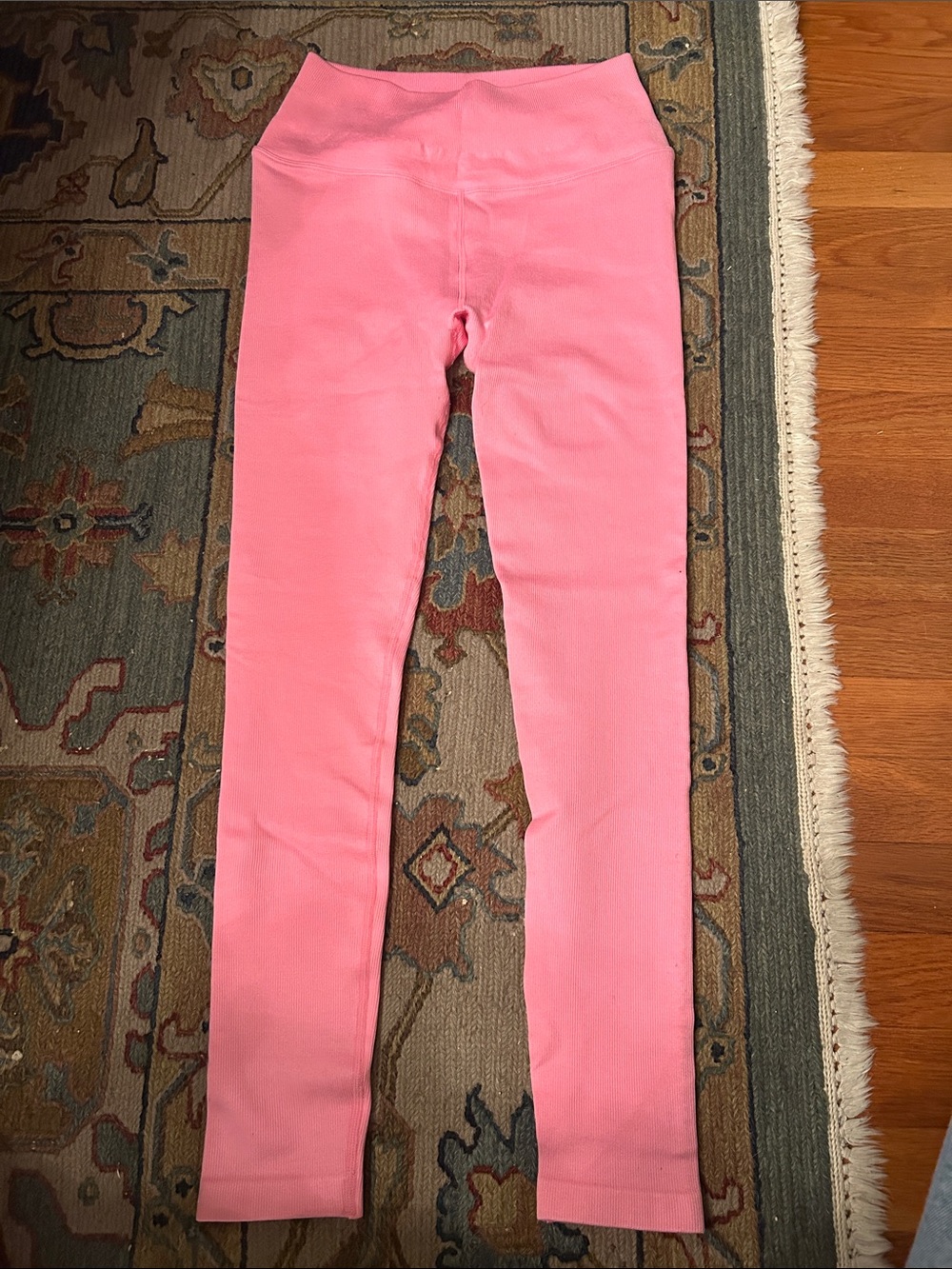 Spiritual Gangster Pink Ribbed Leggings